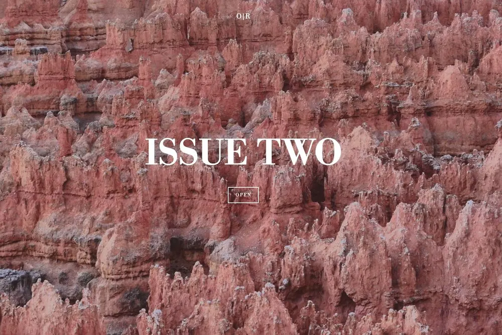 ISSUE TWO - Featuring: Mike Corrao, Noah Milligan, Mike Sutton, Cynthia Close, Beth Gilstrap & Jim Warner, alyssa hanna, Youssef Helmi, Sean Prentiss, Fabrice Poussin, and more.